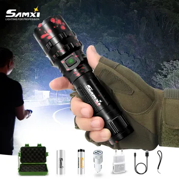 

High Power Rechargeable LED Flashlight Self Defense Shocker Lantern Tactical Torch 5 Lighting Modes Lamp Flash Light By 18650