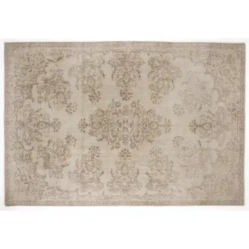 

Handmade Beige Vintage English English Area Rug 211x311 Cm-6'11''X10'2''