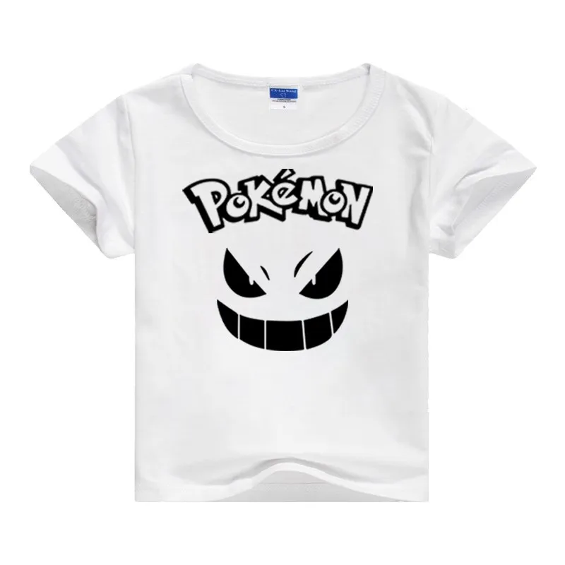 Светящаяся Детская футболка с покемоном дженгаром детская одежда с 3D принтом Повседневная футболка для маленьких мальчиков и девочек летние футболки с короткими рукавами - Цвет: 5