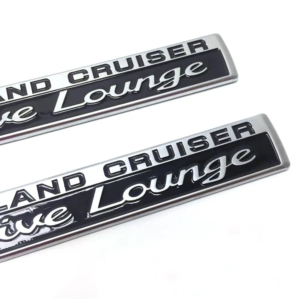 ABS Chrome Executive Для Toyota Land Cruiser LC74 LC76 LC78 LC79 LC100 LC200 Автомобильная боковая Задняя эмблема с 3D эмблемой для гостиной декоративная хромированная отделка и сплав - Цвет: ABS Chrome Executive
