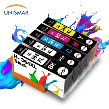 

Unismar 5PK 364XL HP 364 XL Ink Cartridge Compatible for HP Photosmart 5510 5515 6510 B010a B109a B209a Deskjet 3070A HP364
