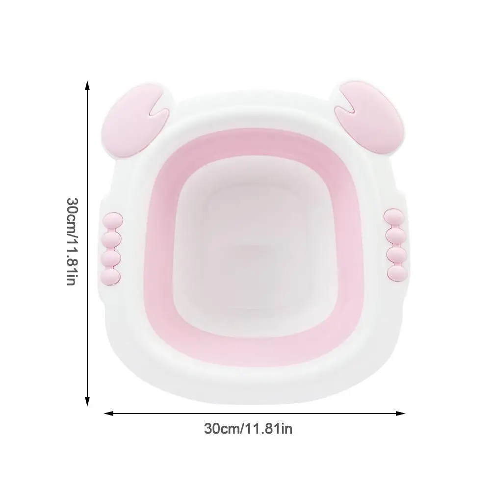 Baby Washbasin Portable Folding Tub Infant Washbasin Collapsible Tourism Newborn Folding Basin Wash Holder Footbath Basin