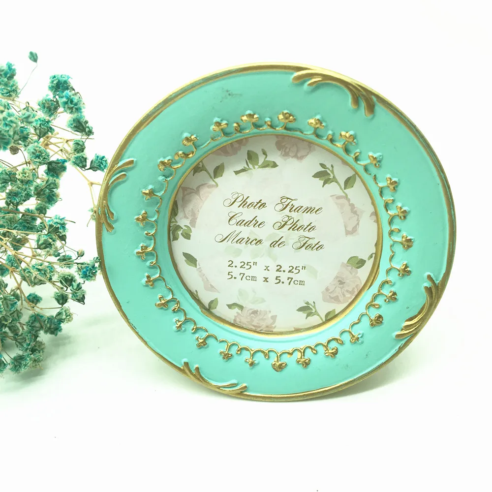 

Tiffany Blue Baby wedding photo favors Resin photo frame desktop picture frame shower party gifts home Decor 1pc