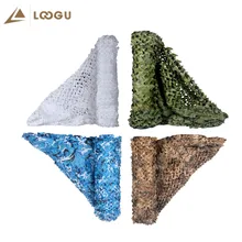 LOOGU Reinforced Army Camo Netting Military Camouflage Nets Blue Sand White Hunting Outdoor Awning Garden Shade Camping Fishing