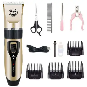 

Electrical Pet Hair Clippers Dog Cats Hair Trimmer Professional Rechargeable Low-noise Pet Trimmers Hair Grooming Hairs Cutter
