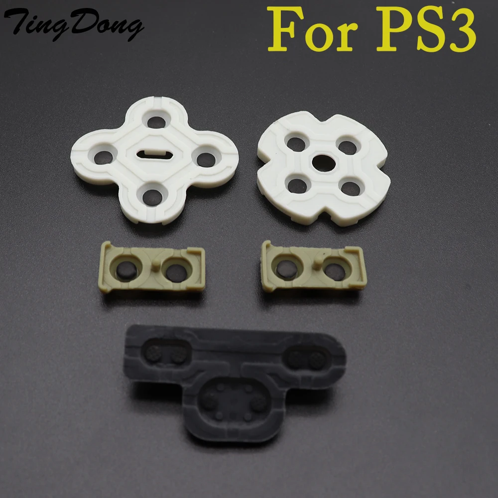 Tingdong Per Controller Ps3 Gomma Conduttiva Per Sostituzione Pad Pulsante Conduttivo In Silicone Morbido Ps3