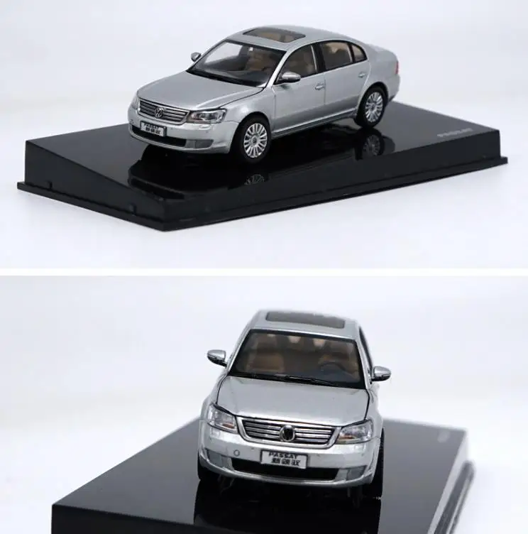 1:43 Масштаб passat черная и серебряная игрушечная машинка из сплава изысканный