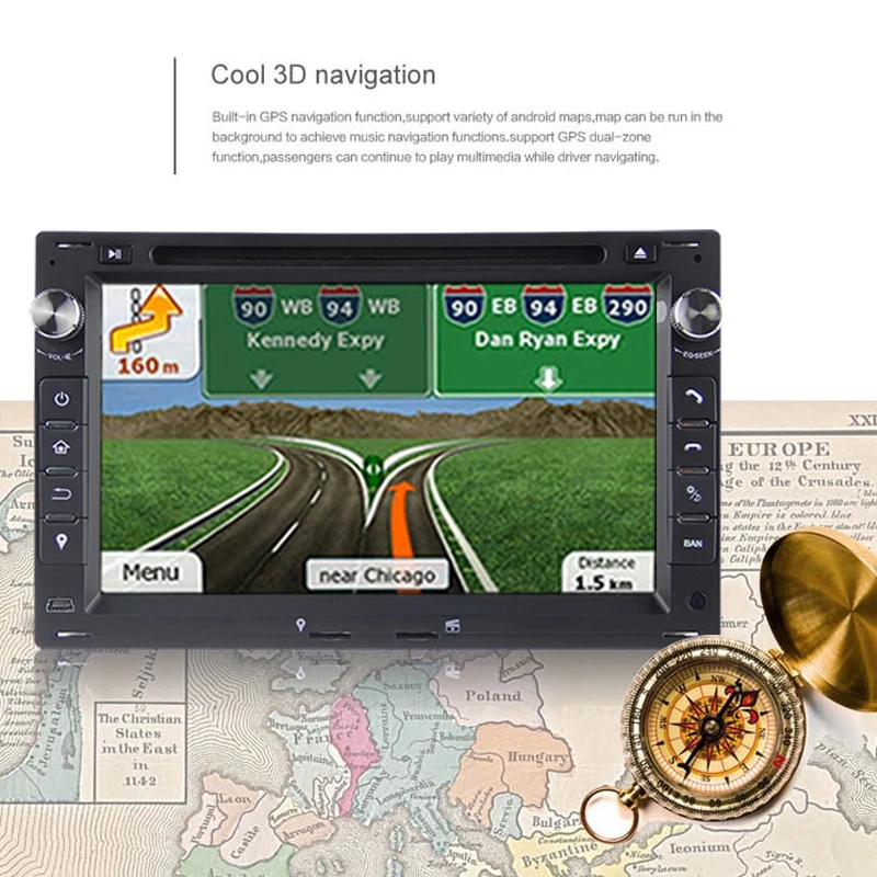 Автомобильный dvd-плеер Android 9,0 радио Gps Sat Nav для Passat B5 Golf Mk4 T5-Polo