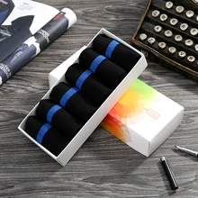 ZARE Men's Cotton Socks New Style Black Business Men Socks Soft Breathable Summer Winter for Male Plus Size A1 C36