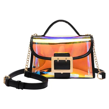 

Women's Bag Crossbody Shoulder Messenger bags New 2020 Transparent Bag Jelly Package Simple Wild Fashion Casual Bright
