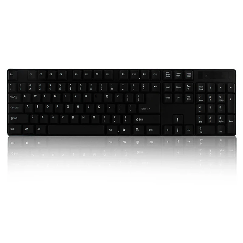 CHYI Wireless Gaming Keyboard And Mouse Ergonomic Mechanical Keyboard USB Receiver Optical Mouse For PC Computer Laptop Black