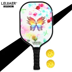 Carbon Fiber Pickleball Racke Lightweight Pickleball Paddles Racquet Equipment for Men and Women Including 1 Racket and 2 Balls