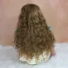70 CM 3D Paint Skin Soft Silicone Reborn Baby Girl Doll Toy Cloth Body Realistic Long Hair Alin Princess Toddler Dress Up Bebe 5