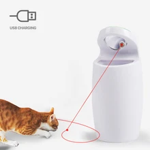 Забавная Лазерная Игрушка для кошек, интерактивные игрушки для кошек, умные автоматические тренировочные игрушки для кошек, многоугольная Регулируемая Лазерная Игрушка для кошек