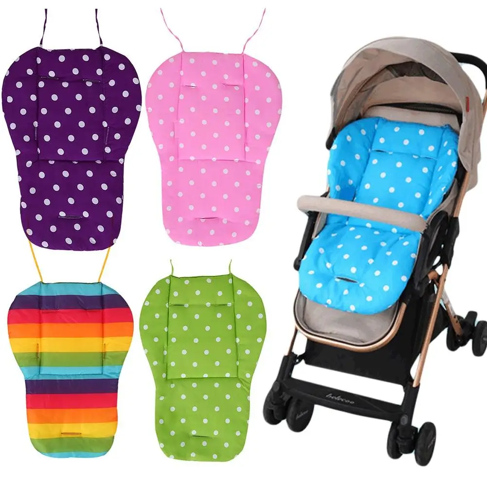 Double-sided Dot Print Baby Safety Carriage Stroller Bandage Seat Cushion Dining Soft Chair Pad Mat