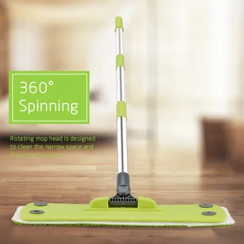 

New Household Dust Sweeping Tile Wood Floor Mops Wet And Dry Flat Mops Hardwood Floor Mop Flat Mop Pads Home Cleaning Tools