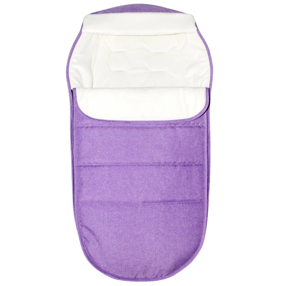 purple LOOZYKIT Зимний толстый теплый для детской коляски спальный мешок для новорожденных, чехол для коляски, аксессуары для детской коляски - Цвет: purple