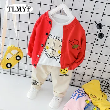 

New FAshion Baby Boy/Baby Girl 3 pcs/set lovely Sweater and pants Spring wear 20200315-1