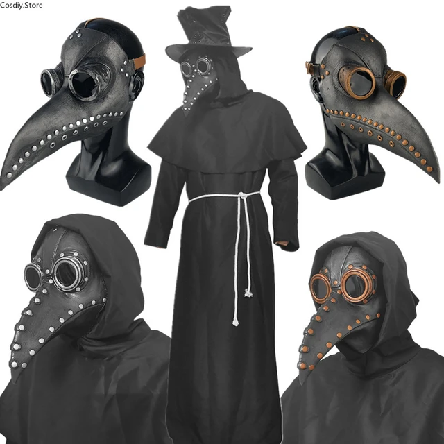 Costume da carnevale per feste uomo donna Cosplay Plague Doctor