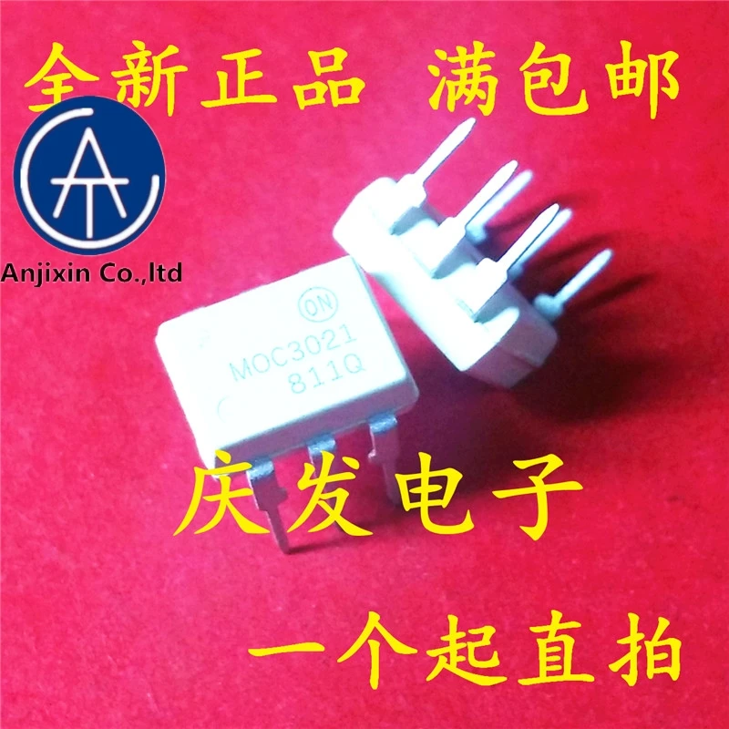 10 шт. 100% новый и оригинальный в наличии MOC3021 MOC3021M DIP - 6 развязка плотности |