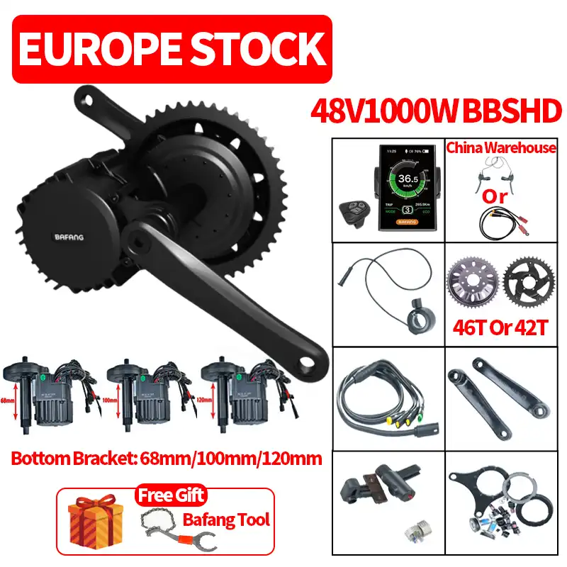 bafang 48v 1000w bbshd ebike kit