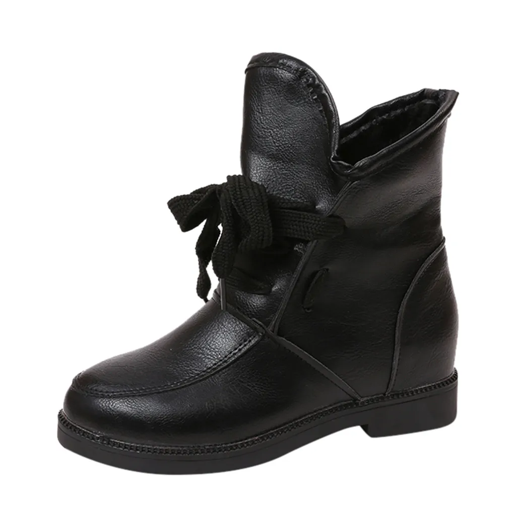 

Retro leather short booties Lady round toe Solid Zipper Biker Ankle Fashion Flat Motorcycle Ankle Boots winter fall Women Shoes