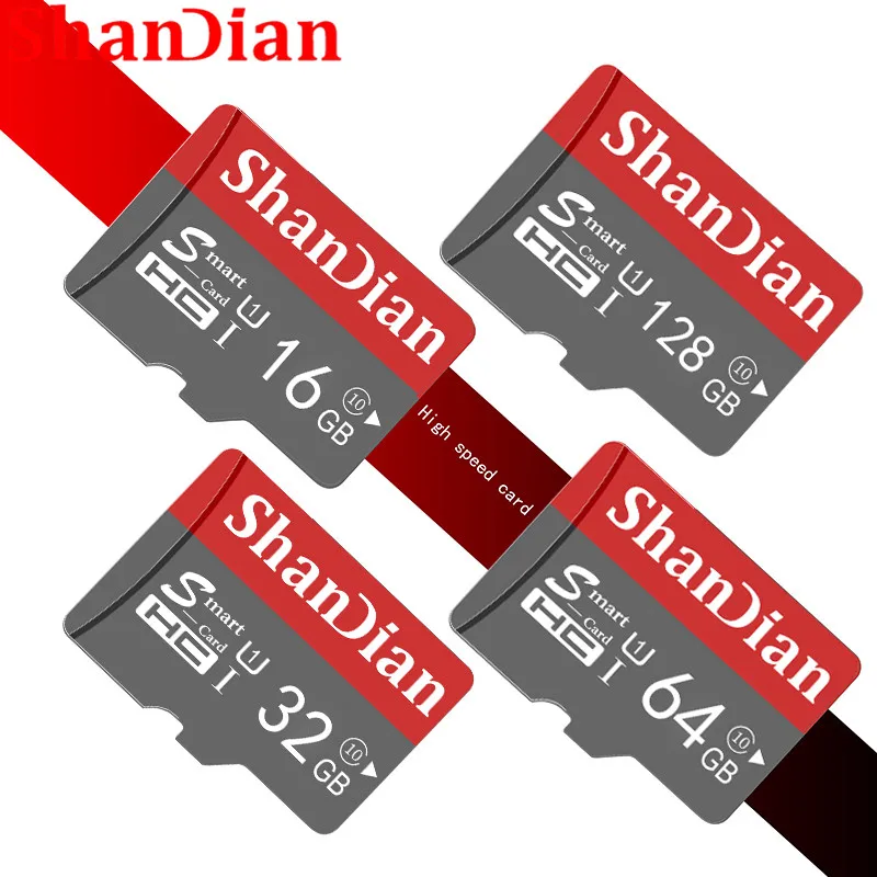 ShanDian Original Smart SD Card 64GB Class 10 Memory Card SmartSD 8GB 16GB 32GB TF Card SmartSDHC/SDXC for Smartphone/Tablet PC