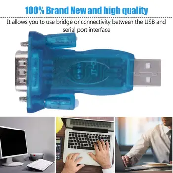 

USB 2.0 to RS232 Chipset CH340 Serial Converter 9 Pin Adapter Professional Without Cable Suitable for Win7/8