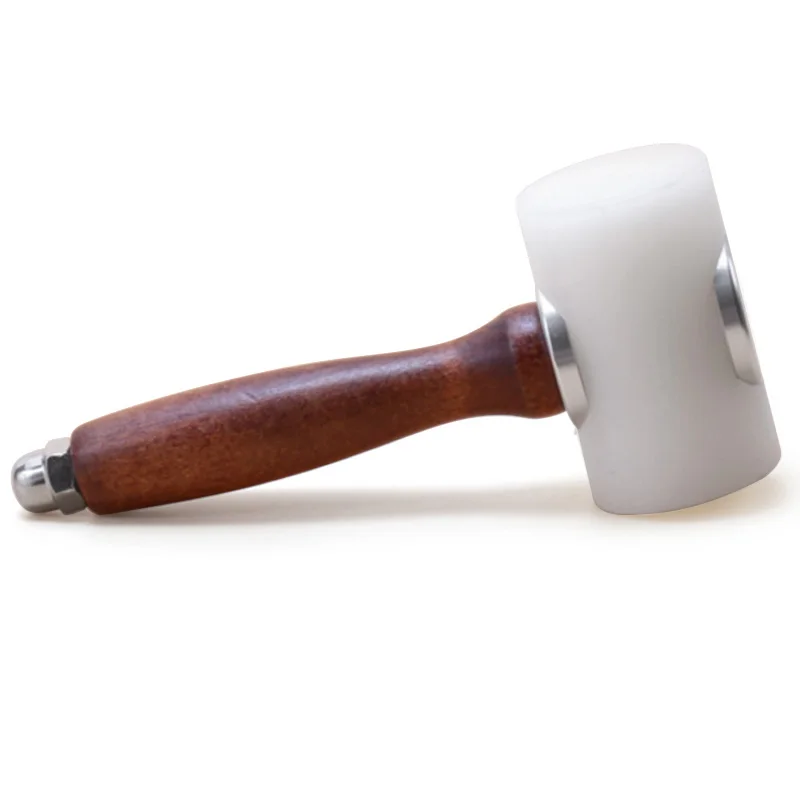Carving Hammer Можно выбрать инструмент для шитья кожи, для штамповки кромок, для шитья, зубец, дырокол, Creaser, кожевенное ремесло, восковая линия, набор инструментов для резьбы по коже - Цвет: Carving Hammer