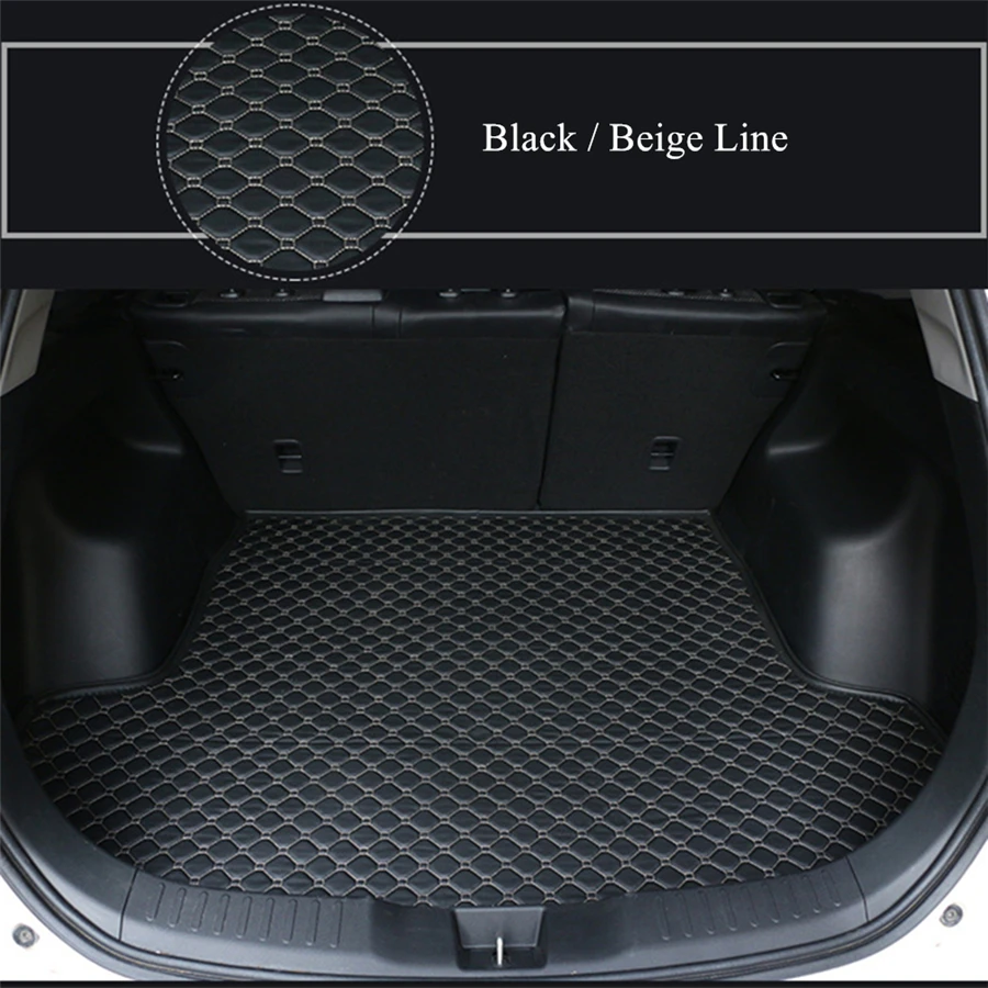 

YJ99 Luxury High Quality Car Trunk Mats for Nissan Bluebird 2016-2018 2019 Black Cargo Liner Car Styling Rugs Carpet Waterproof