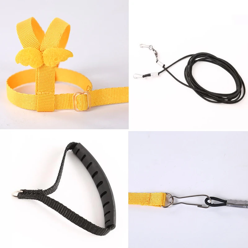 Parrot Bird Harness Leash Adjustable Anti-Bite Training Flying Traction