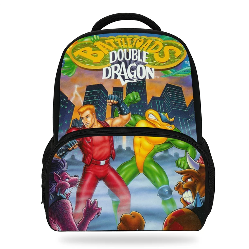 Игра Battletoads и двойной с рисунком дракона Детские рюкзаки для подростков мальчиков/девочек школьные сумки ежедневник сумки для детей
