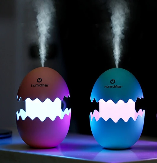 

USB Air Humidifier Egg Shape Ultrasonic Fogger Mist Diffuser Car for Home Office