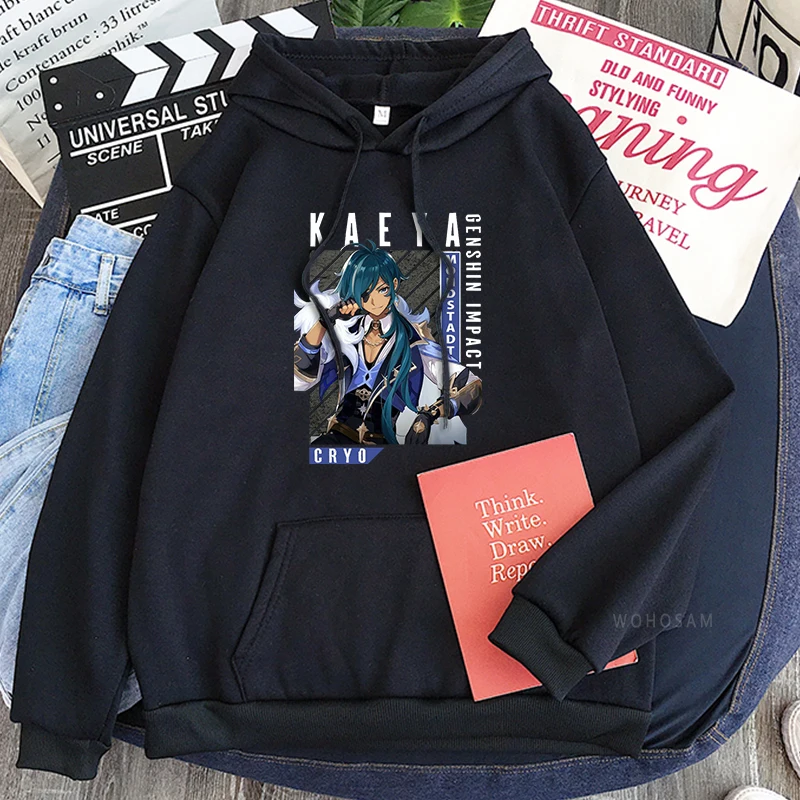 Compre Harajuku mundo aberto jogo de aventura genshin impacto hoodies moda  feminina kawaii klee gráfico dos desenhos animados casual inverno manga  longa moletom