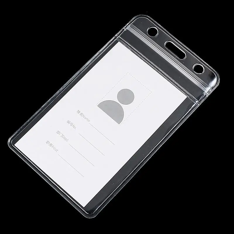 Vertical Transparent Vinyl Plastic Clears ID Card Bag Case Badge Holder Accessories 10Pcs/lot wallet card holder card holder credit card holder credit card wallet card wallet id card holder id card case card sleeves
