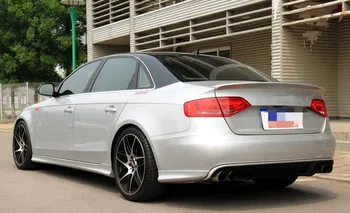 

For Audi A4L Spoiler lip rear trunk wing 4 Door ABS plastic Tail Wing Rear Trunk Spoiler Primer and paint color 2009-2015