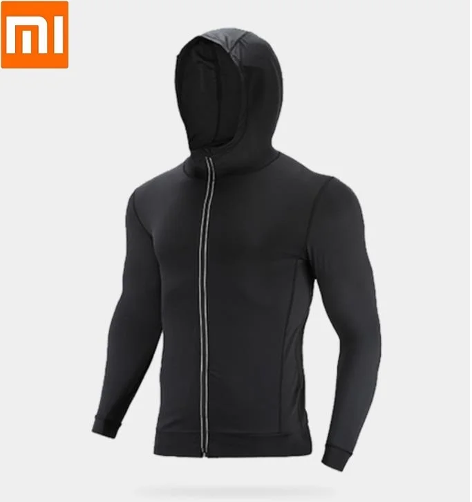 Xiaomi хлопковая легкая быстросохнущая куртка для бега для мужчин легкая дышащая толстовка фитнес тренировка бега трусцой пальто с длинными рукавами