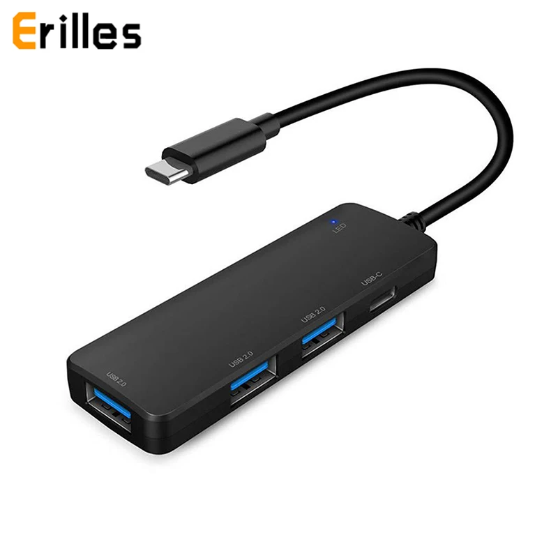 Type-C-3 usb-хаб эспандер ультра-тонкий мини портативный 3-портовый USB 2 0 концентратор