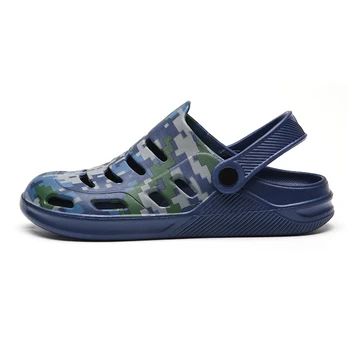 

2020 New Summer Unisex Croc Man Beach Sandals Camouflage Clogs Crocks Man Shoes Slip On Slides Slippers Casual Jelly EVA Shoes