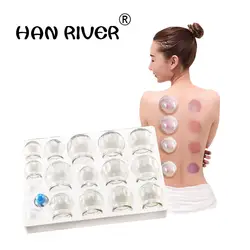 Утолщение cupping Взрывозащищенная стеклянная баночка cupping tank бытовые вакуумные банки, 16 cans-juh23