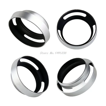 

37mm 39mm 40.5mm 43mm 46mm 49mm 52 mm 55mm 58mm Aluminium Silver Lens Oblique Cover Internal thread Hood For Leica Slr