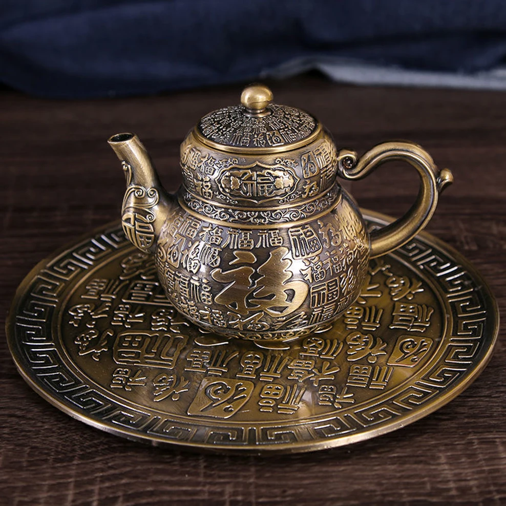 Chinese Metal Tea Pot