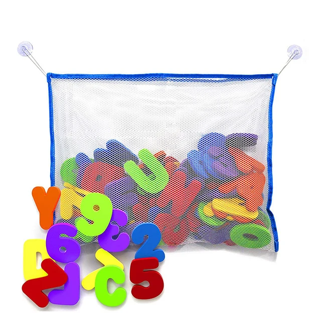 36pcs/Set Alphanumeric Letter Puzzle Baby Bath Toys Soft EVA Kids Baby Water Toys For Bathroom Early Educational Suction Up Toy 4
