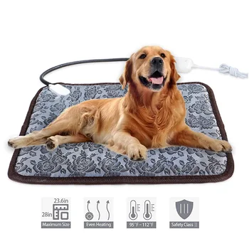 

Pet Dog Cat Waterproof Electric Heating Pad Animals Bed Heater Mat Cat Dog Bed Winter Warmer Carpet Pet Products Supplies45x45cm