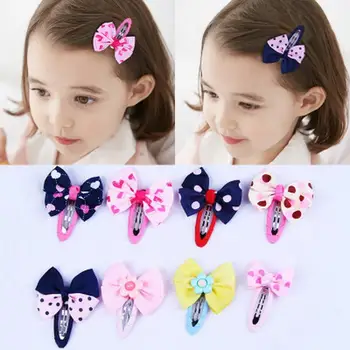 

1000sets 2pcs/set Girl Boutique Hair Bows Barrettes Clips For Kids Toddlers Girls Printing Bow Hairgrips