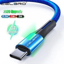 Cabo usb tipo c, cabo de dados usb tipo c, carga rápida qc 3.0, fio de carregamento 0.5/1/2 meter samsung a51 5g m31 tcl 10 meizu 17 pro