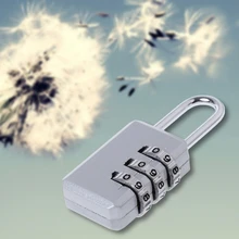 Мини сбрасываемый 3 цифры Комбинации путешествия Чемодан чемодан код безопасный замок сумка