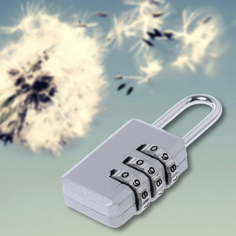 

Mini Resettable 3 Digit Combination Travel Luggage Suitcase Code Safe Lock Bag