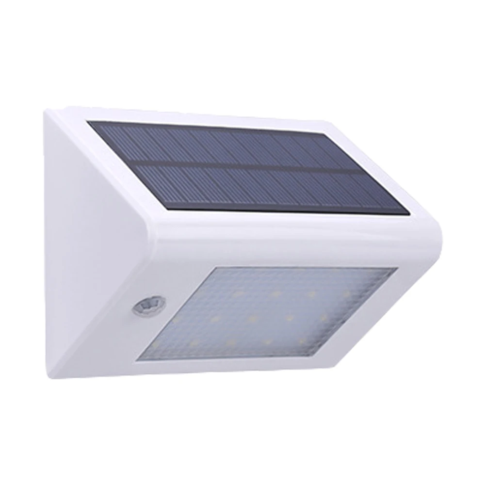 White shell 20LED настенный светильник с солнечным датчиком, лампа на солнечных батареях, беспроводной уличный светильник, водонепроницаемый светильник для сада, дорожка для двора, патио, светильник s 350LM - Испускаемый цвет: White shell