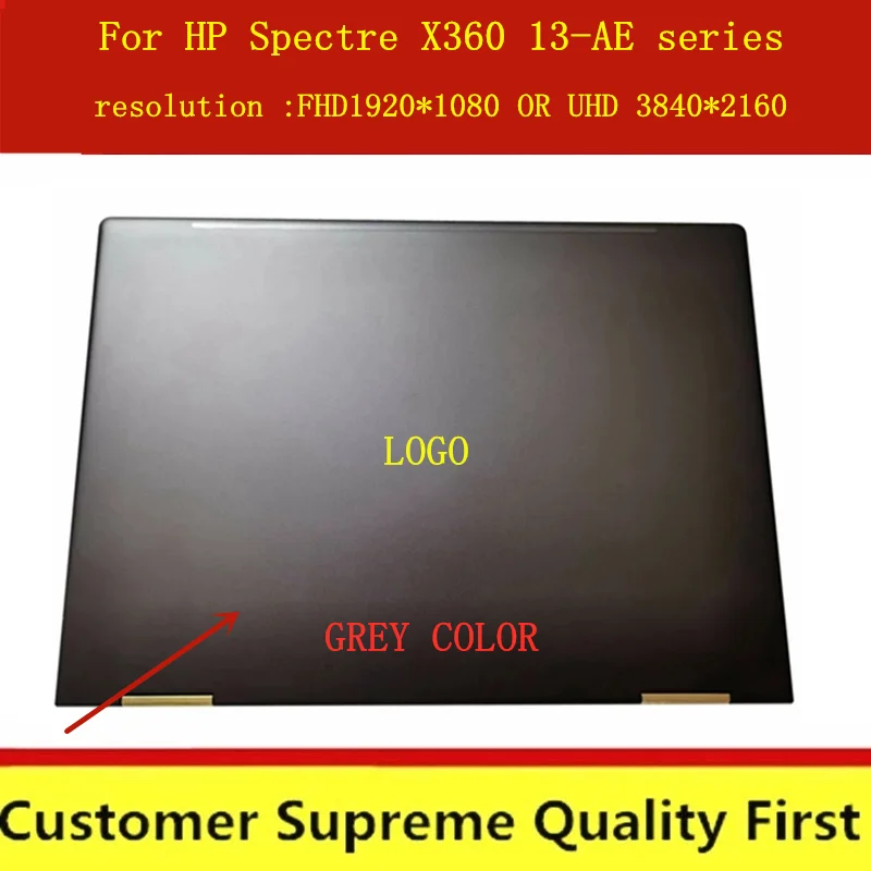 13.3" For HP SpeGenuine LCD Touch screen Digitizer Assembly Spectre X360 13-AE 13 ae Series laptop 1920*1080 silver | Компьютеры и